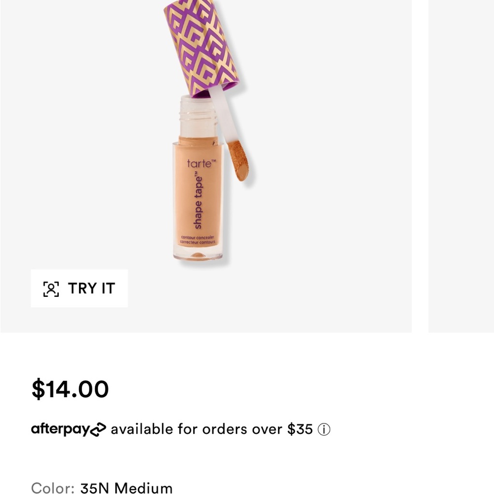 Mini Tarte Shape Tape Concealer 35N